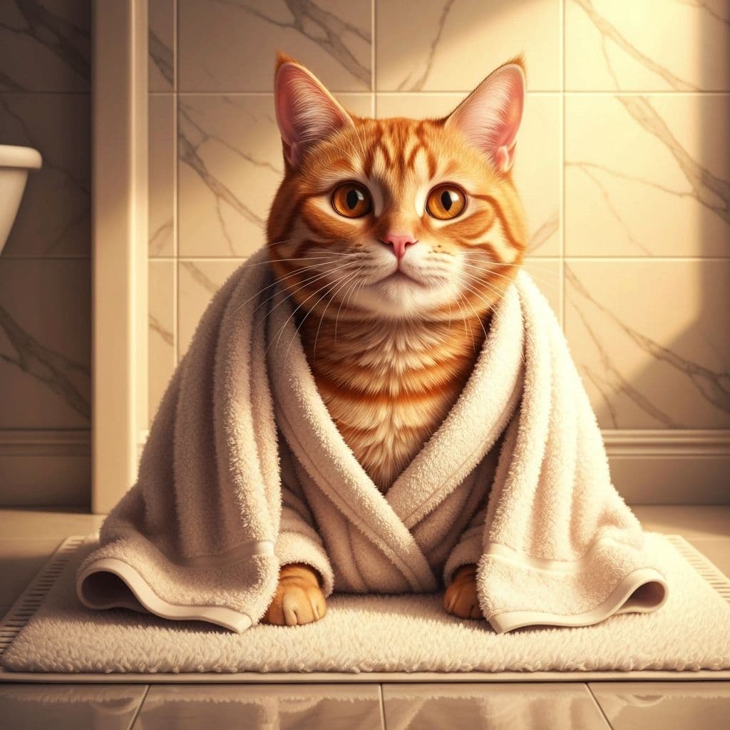 Retrato artístico de Gato Naranja